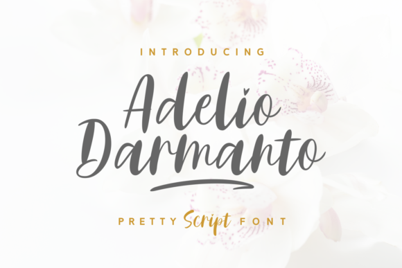 Adelio Darmanto: A Sweet Script Font for Web Design