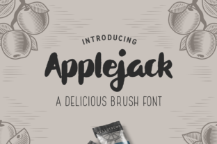 Applejack: A Chubby Brush Font for Makers