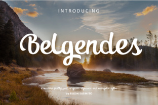 Belgendes: A Modern Calligraphy Font for Editorial Impact
