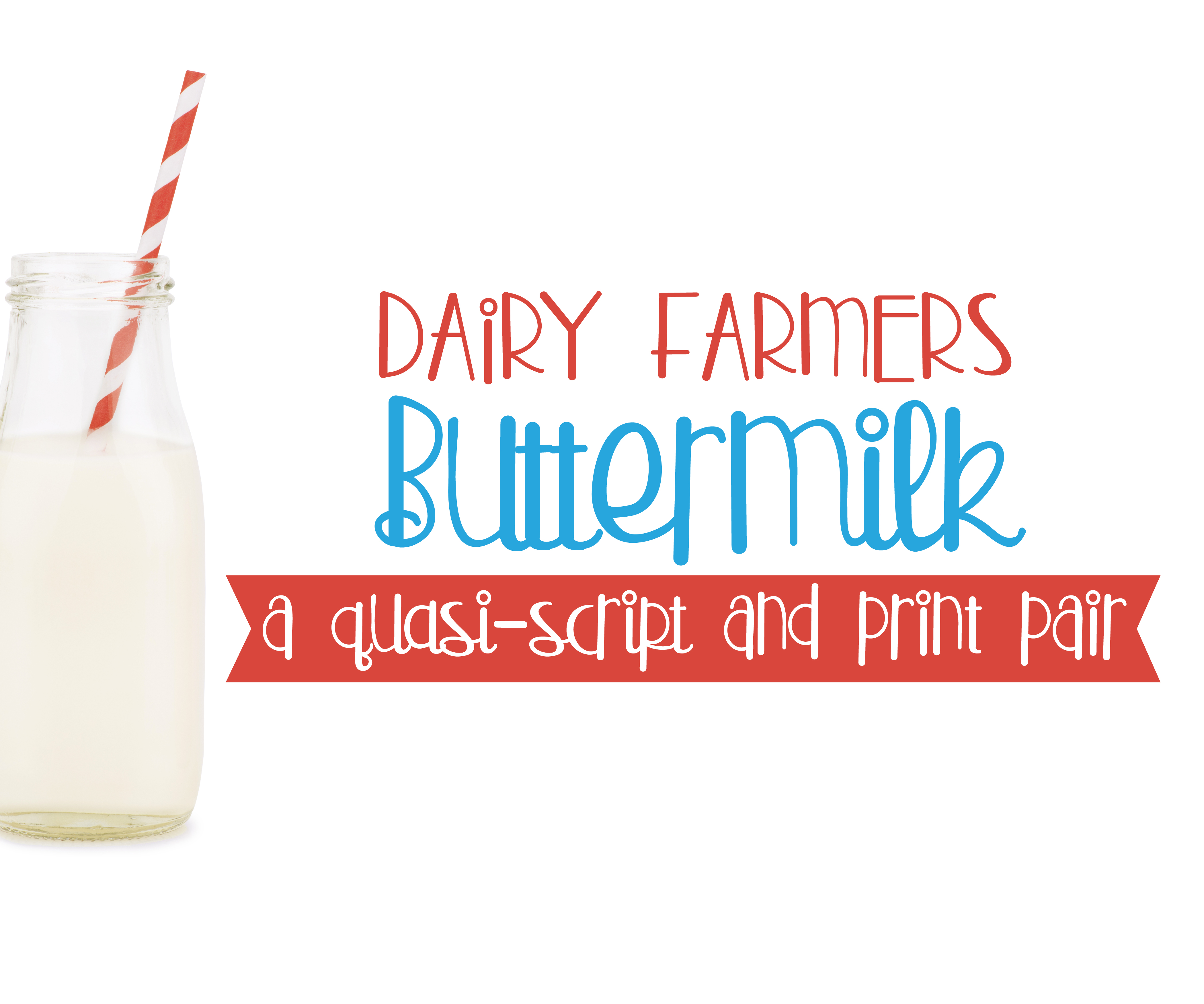 Buttermilk Font: Whimsical Charm for Makers