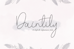 Daintily: A Script Font for Modern Web Design