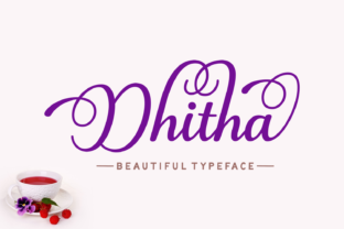 Dhitha: A Script Font for Editorial Elegance