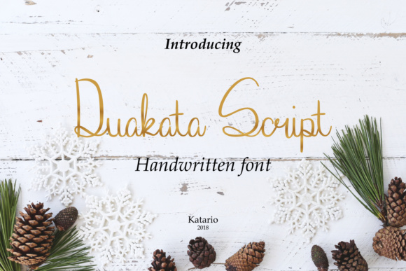 Duakata: A Script Font for Modern Web Design