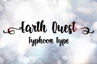 Earth Quest: A Handcrafted Typeface for Digital Storytelling