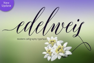 Edelweis: A Flowy Calligraphy Font for Makers