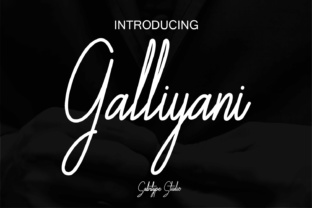 Galliyani: The Handwritten Font for Modern Brands