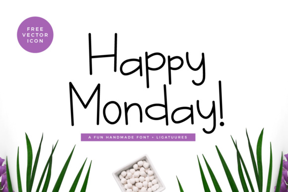 Happy Monday: A Playful Font for Crafters