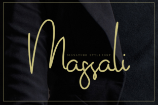 Massali: A Refined Script Font for Editorial Design