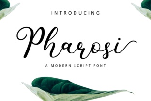 Pharosi: A Modern Script Typeface for Editorial Design