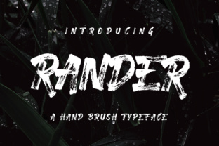 Rander Font: A Handmade Maker’s Guide to Rough Brush Style