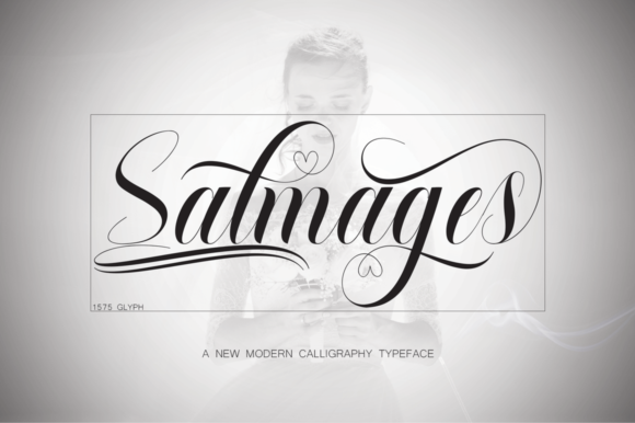 Salmages Font: Romantic Swashes for Handmade Brands