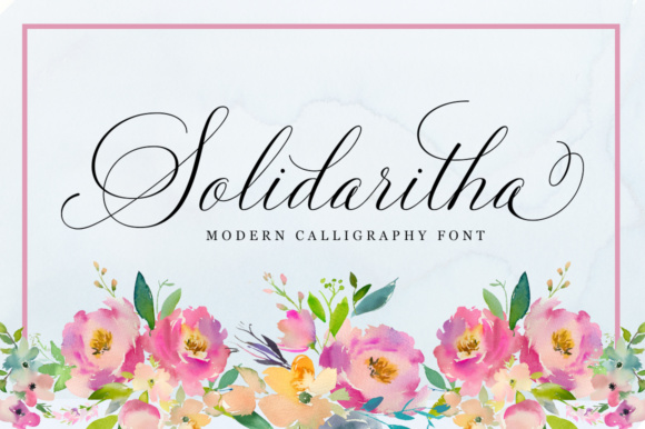 Solidaritha: A Stylish Calligraphy Font for Crafters