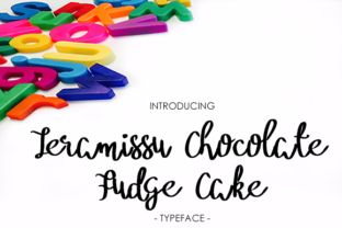 Tiramisu Chocolate Fudge Cake Typeface for Editorial Design